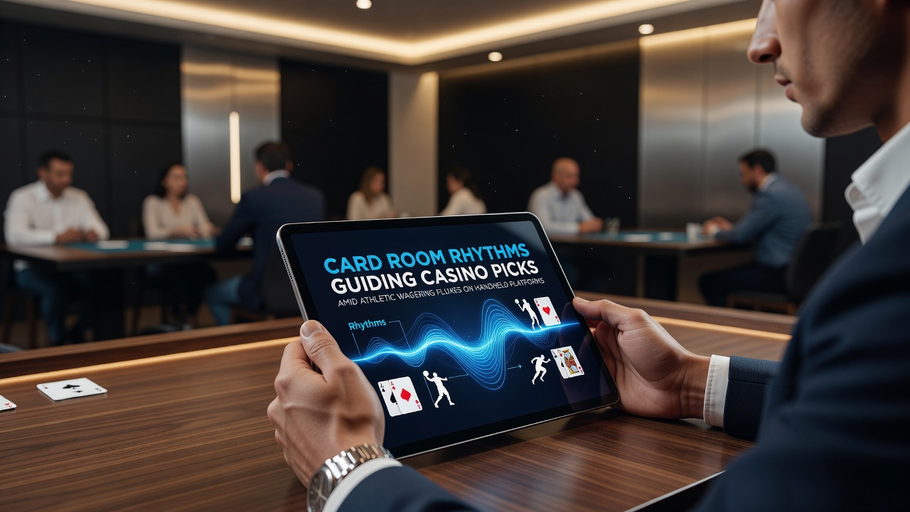 Mobile screen displaying synchronized poker table rhythms and live sports odds updates during casino sessions